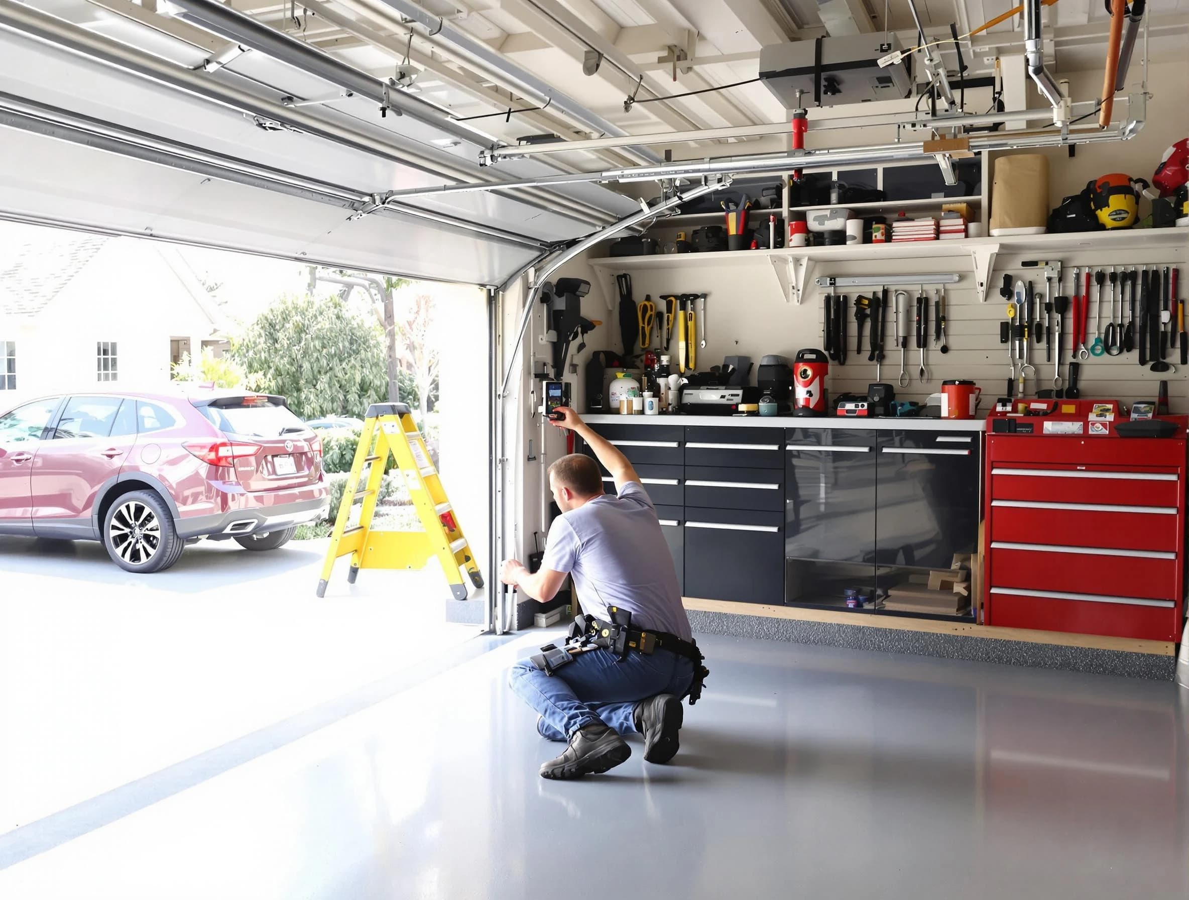 Local garage door repair service by Boston Garage Door Repair in Boston