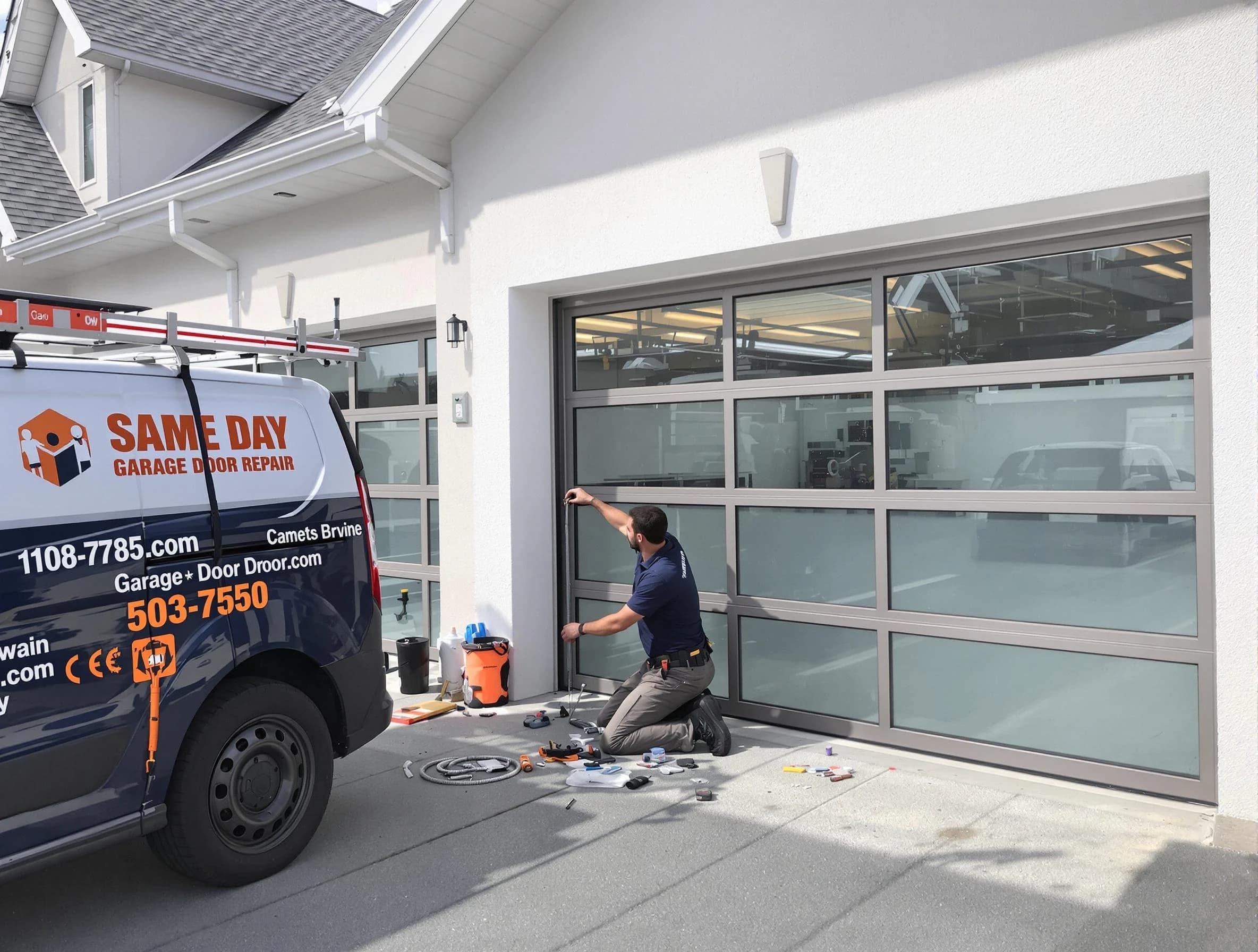 Same-day garage door repair service by Boston Garage Door Repair in Boston