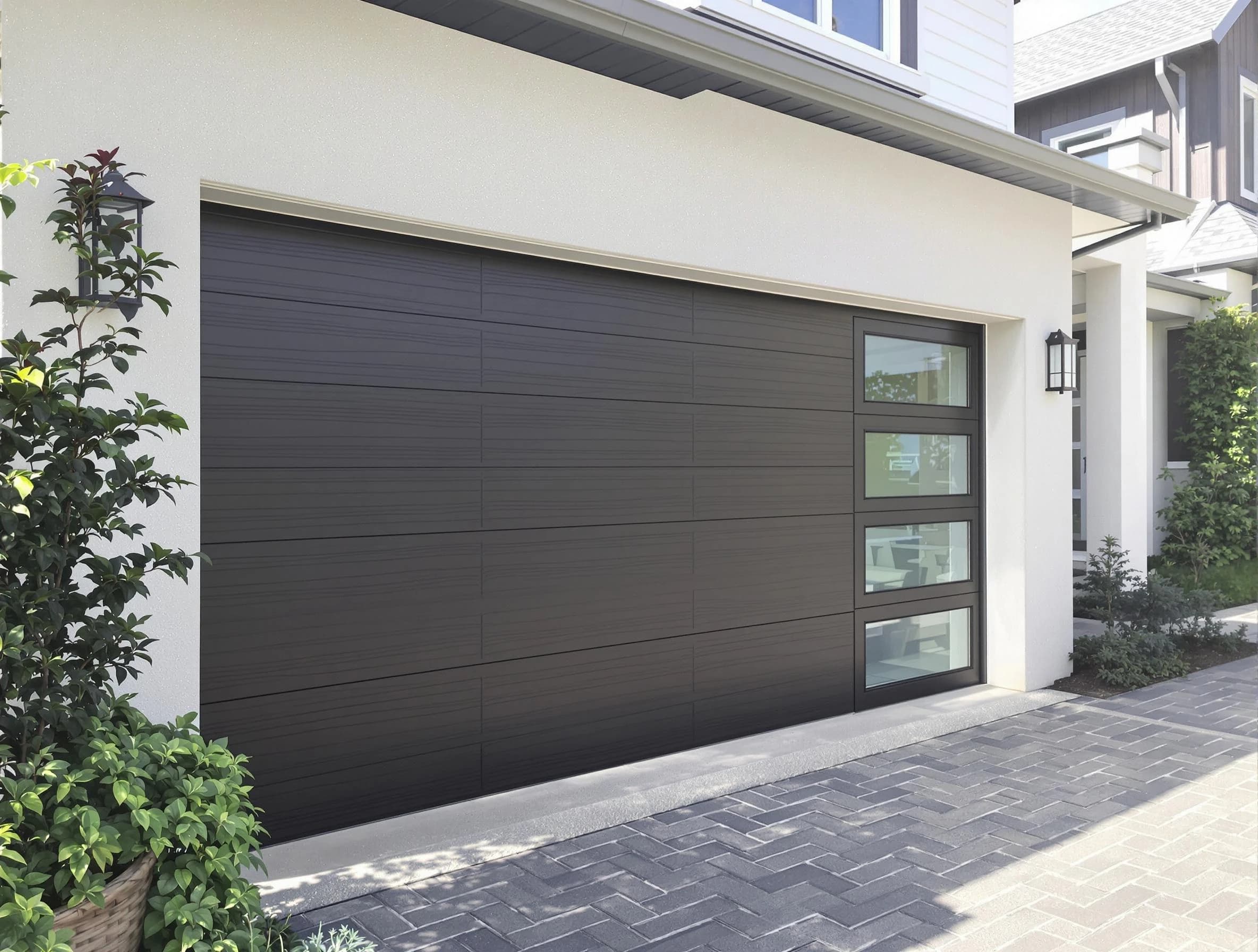 Custom garage door installation by Boston Garage Door Repair in Boston