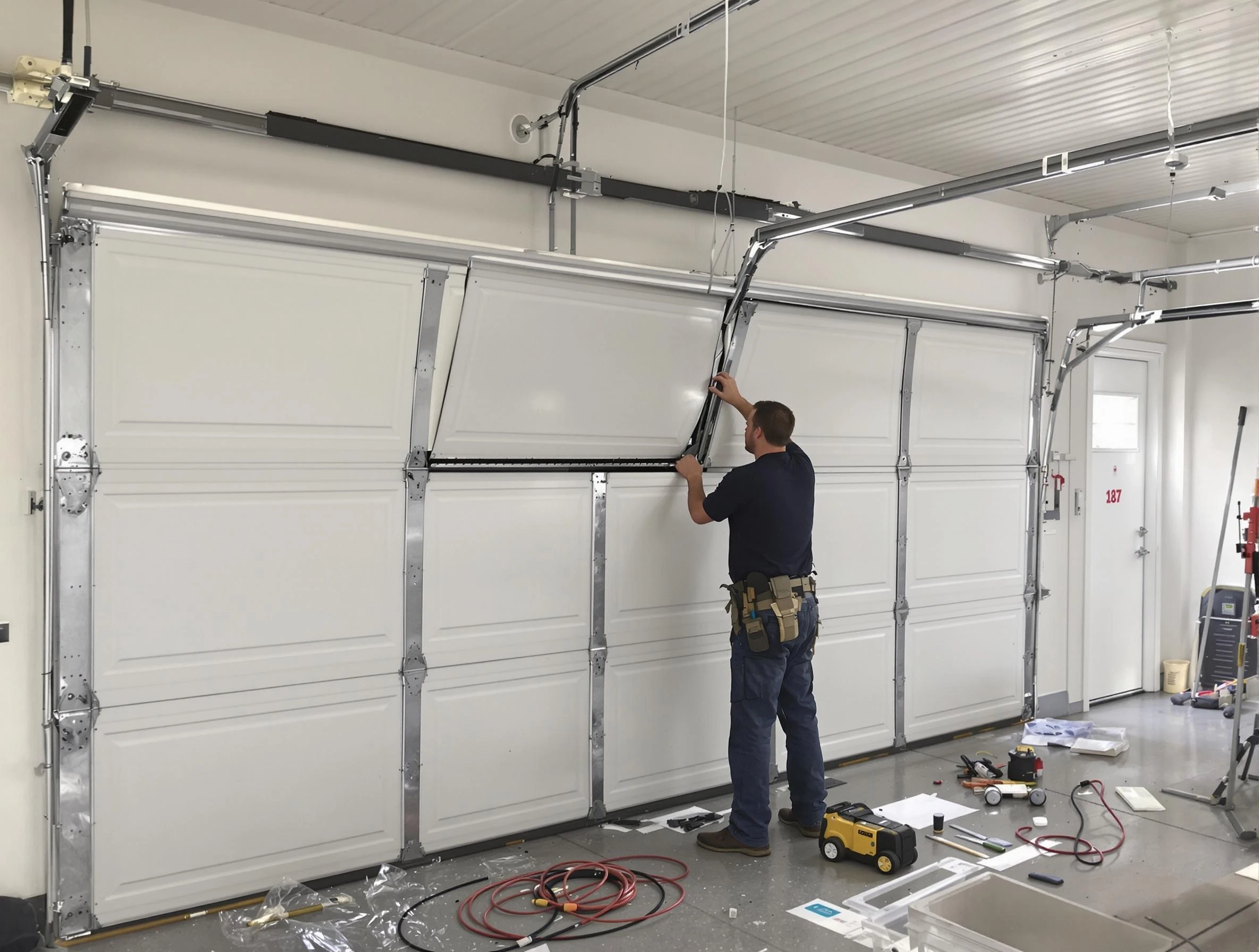 Garage Door Section Replacement in Boston