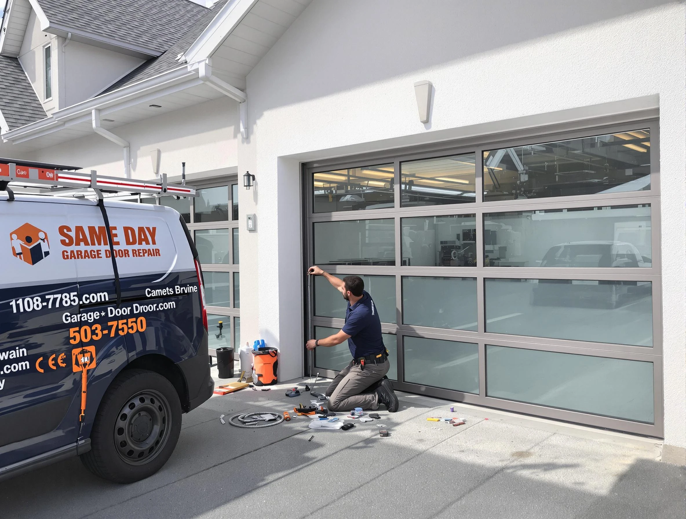 Same-day garage door repair service by Boston Garage Door Repair in Boston